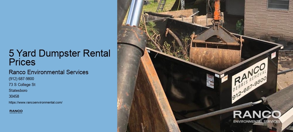 Local Dumpster Rental Prices