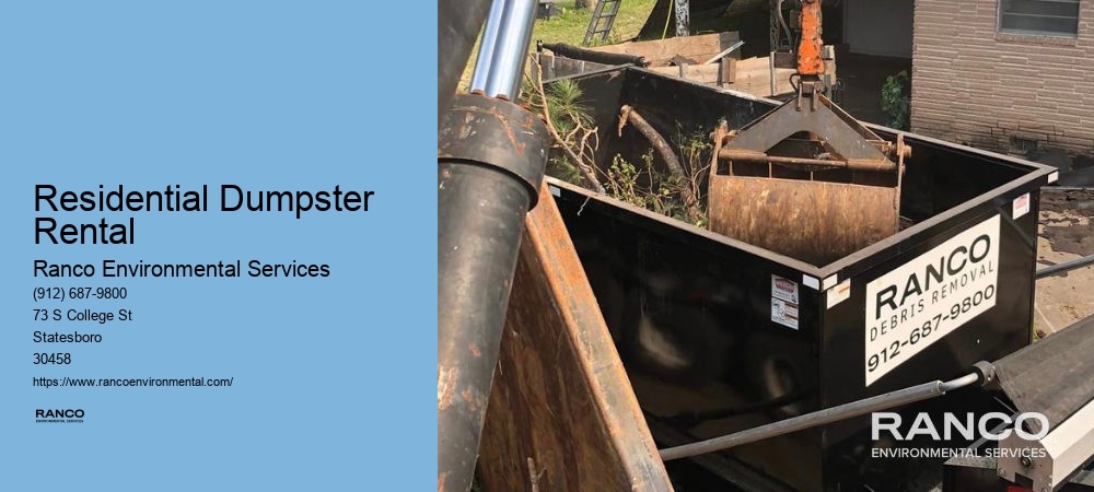 Residential Dumpster Rental Prices